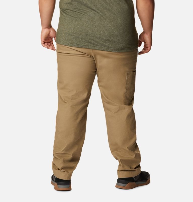 Men's Columbia Flex ROC Pants Brown | Plus Size CA-D16AC